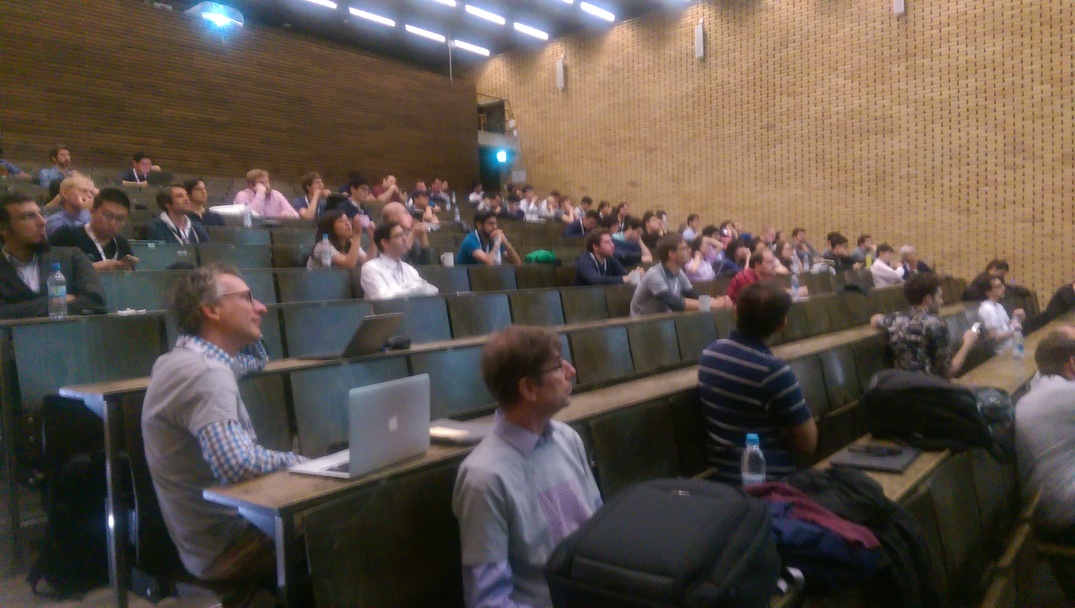 Workshop audience listening to results announcement